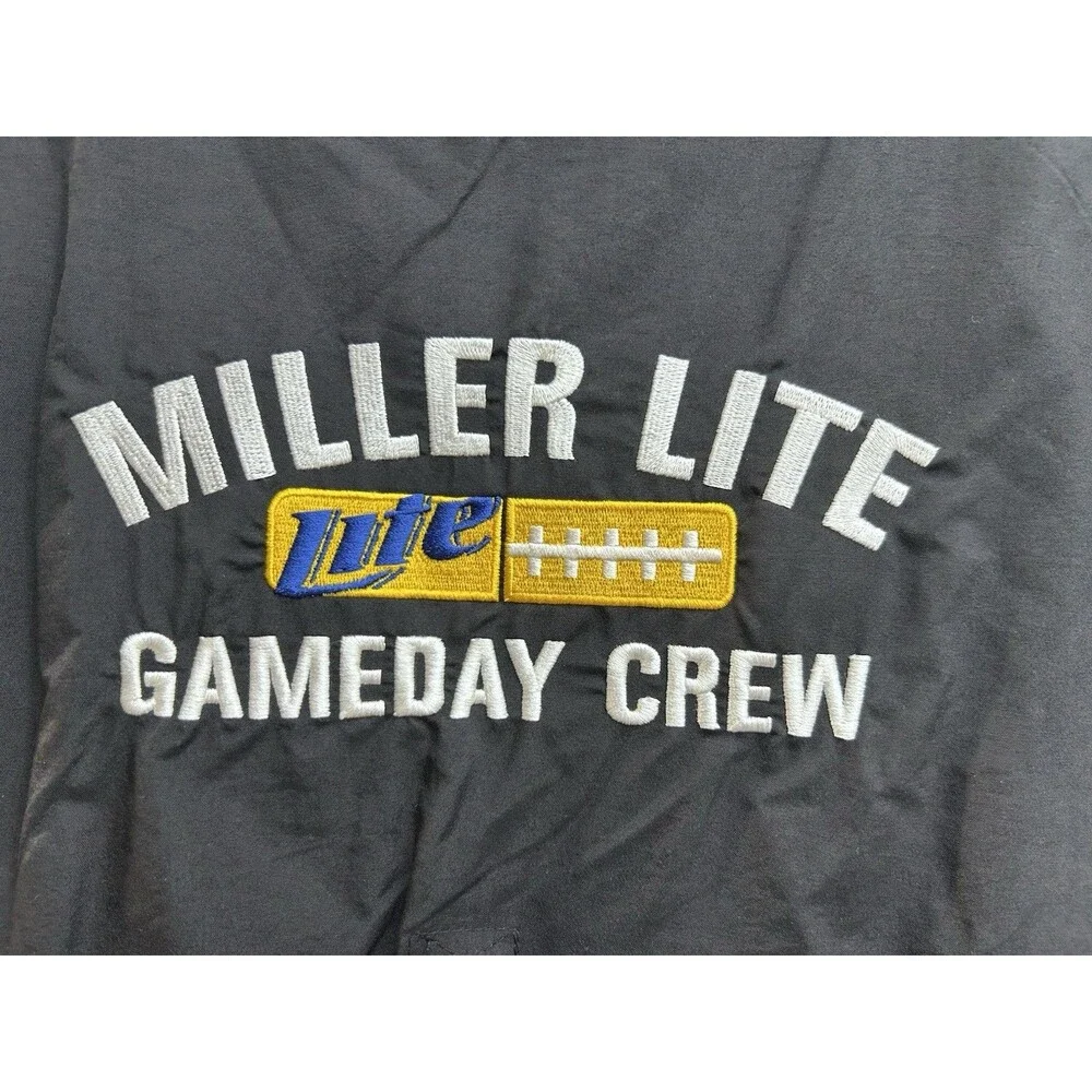 NOS Miller Lite Game Day Crew Vest Dunbrooke NWT Men’s XL Full Zip - Picture 2 of 10